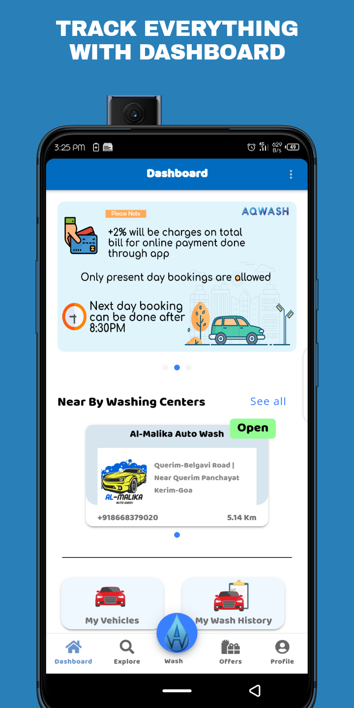 Aqwash- Customer Dashboard